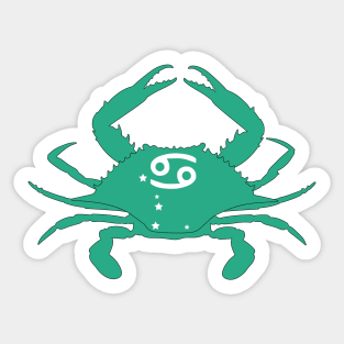 Cancer (Jungle Green) Sticker